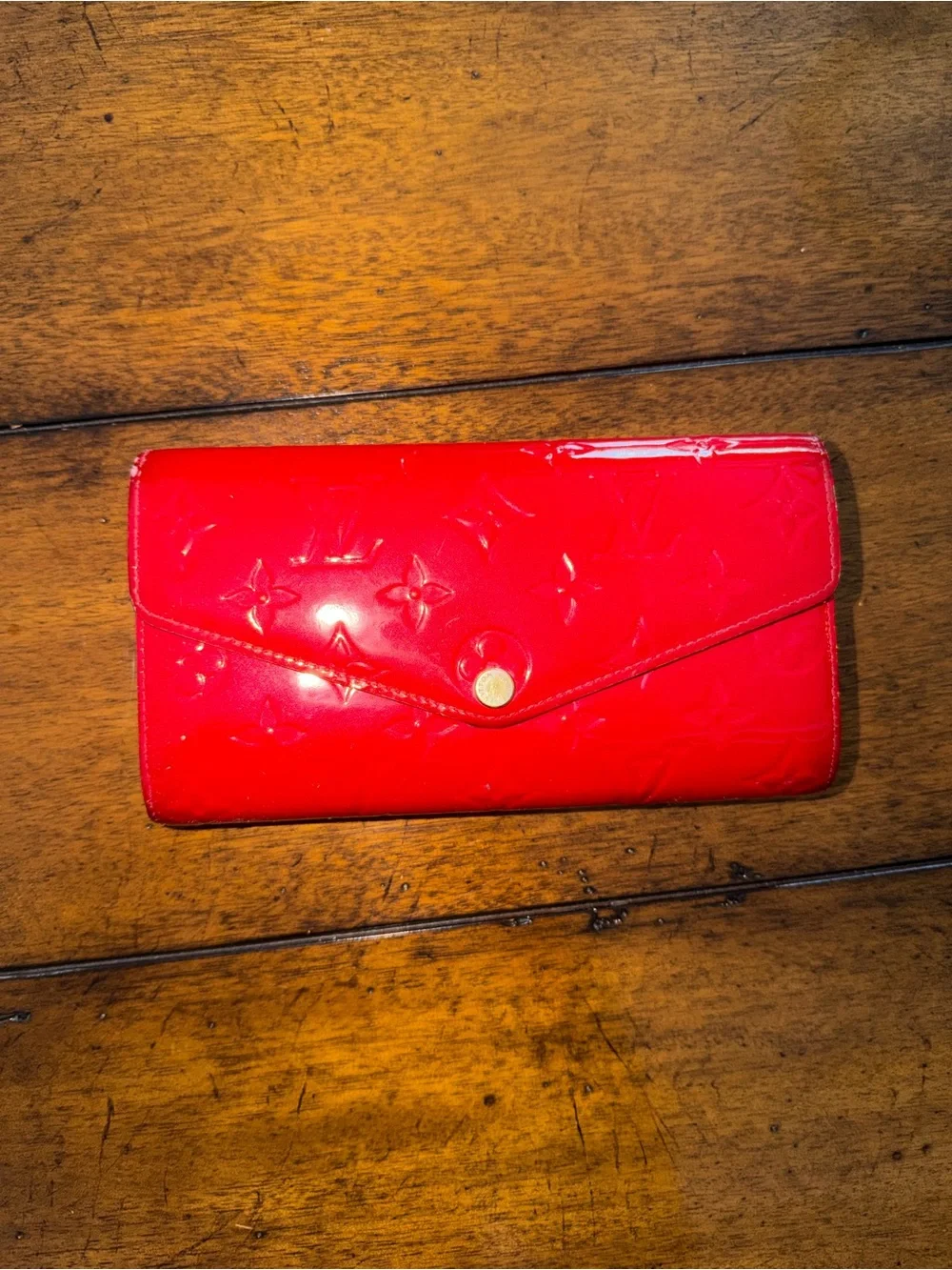 Louis Vuitton Red Patent Wallet